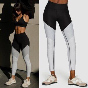 Outdoor Voices | Springs 7/8 Colorblock Leggings Charcoal Dove Cloud